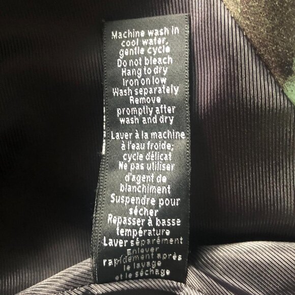 ATTITUDE (Size S) DARK GREEN FLORAL BLAZER JACKET - Picture 6 of 6